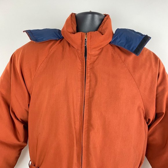 Vintage Frostline Kit Goose Down Coat Parka Jacket Orange Mens Size Medium - Picture 5 of 12